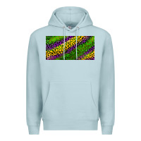 Blue Mist Mardi Gras Leopard Premium Hoodie - RanaPortraitStore
