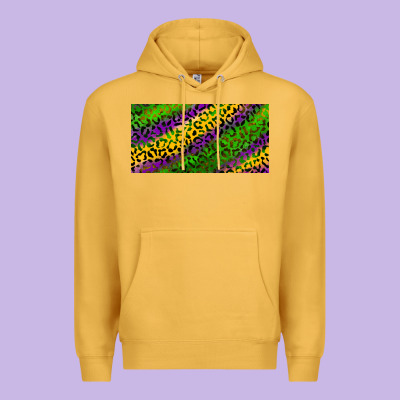 Mardi Gras Leopard Premium Hoodie Designed By Ranaportraitstore