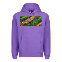 Purple Mardi Gras Leopard Premium Hoodie - RanaPortraitStore