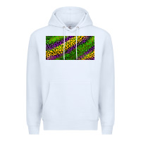 White Mardi Gras Leopard Premium Hoodie - RanaPortraitStore