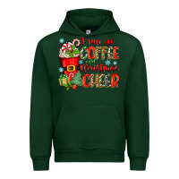 Forest Green i run on coffee and christmas cheer Urban Hoodie - Zillion Design Studio