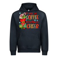 Navy i run on coffee and christmas cheer Urban Hoodie - Zillion Design Studio