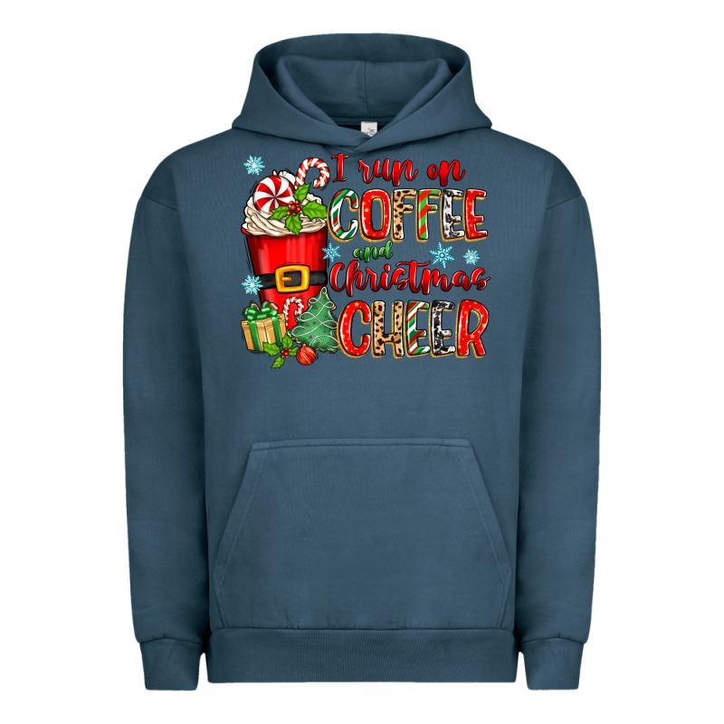 I Run On Coffee And Christmas Cheer Urban Hoodie by Zillion Design Studio | Teevron