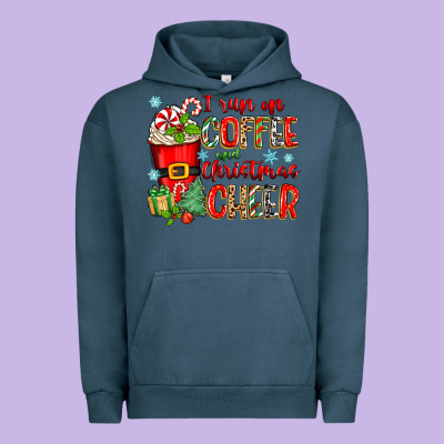 Urban Hoodie i run on coffee and christmas cheer