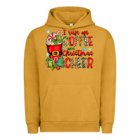Pigment Peanut Butter i run on coffee and christmas cheer Urban Hoodie - Zillion Design Studio