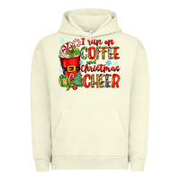 Pigment Pistachio i run on coffee and christmas cheer Urban Hoodie - Zillion Design Studio