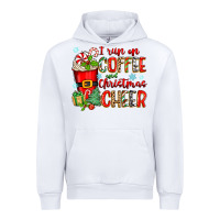 White i run on coffee and christmas cheer Urban Hoodie - Zillion Design Studio