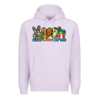 Lilac peace love free bird Premium Hoodie - Zillion Design Studio