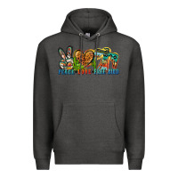 Charcoal Heather peace love free bird Premium Hoodie - Zillion Design Studio