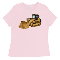 Bubblegum Pink bulldozer Ladies Tee - Artiststas