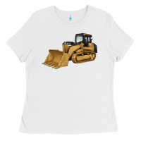 White bulldozer Ladies Tee - Artiststas