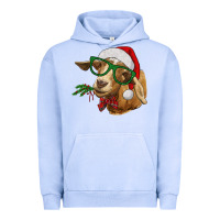 Pigment Grape Ice Christmas Glasses Goat Urban Hoodie - RanaPortraitStore