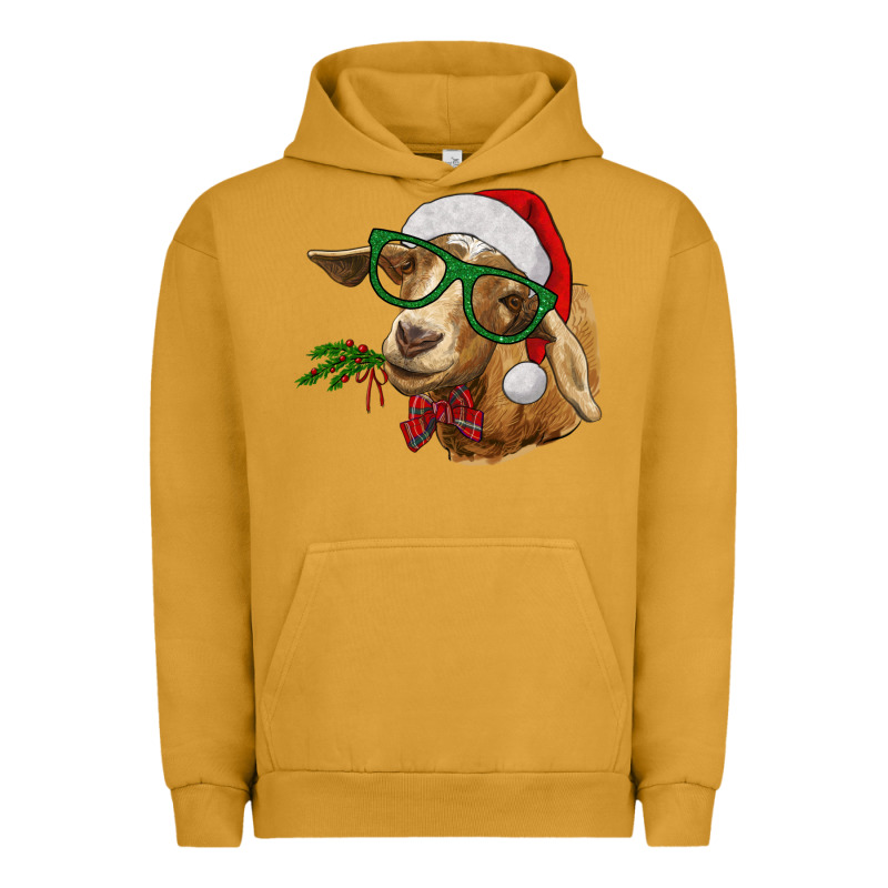 Christmas Glasses Goat Urban Hoodie by RanaPortraitStore | Teevron