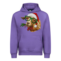 Tulip Christmas Glasses Goat Urban Hoodie - RanaPortraitStore