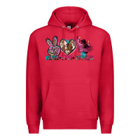 Cardinal peace love cowgirl Premium Hoodie - Zillion Design Studio