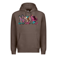 Coffee peace love cowgirl Premium Hoodie - Zillion Design Studio