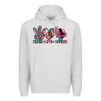 Dove Grey peace love cowgirl Premium Hoodie - Zillion Design Studio