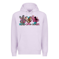 Lilac peace love cowgirl Premium Hoodie - Zillion Design Studio