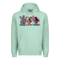 Seafoam peace love cowgirl Premium Hoodie - Zillion Design Studio