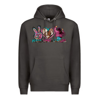Smoke peace love cowgirl Premium Hoodie - Zillion Design Studio