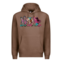 Chestnut peace love cowgirl Premium Hoodie - Zillion Design Studio