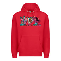 Red peace love cowgirl Premium Hoodie - Zillion Design Studio