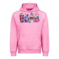 Fuchsia Pink nail hustler coffee cups Urban Hoodie - texasbilliewilder