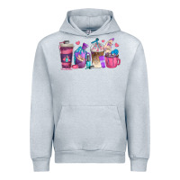 Heather Grey nail hustler coffee cups Urban Hoodie - texasbilliewilder