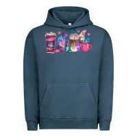 Pigment Midnight Navy nail hustler coffee cups Urban Hoodie - texasbilliewilder