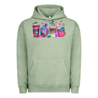 Pigment Oil Green nail hustler coffee cups Urban Hoodie - texasbilliewilder