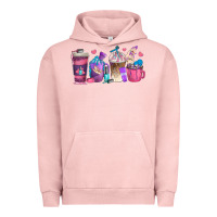 Pigment Salmon nail hustler coffee cups Urban Hoodie - texasbilliewilder