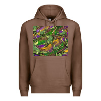 Chestnut mardi gras louisiana crocodile leopard Premium Hoodie - RanaPortraitStore