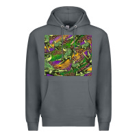 Rock mardi gras louisiana crocodile leopard Premium Hoodie - RanaPortraitStore