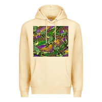 Pina Colada mardi gras louisiana crocodile leopard Premium Hoodie - RanaPortraitStore