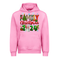 Fuchsia Pink family christmas 2024 Urban Hoodie - Zillion Design Studio