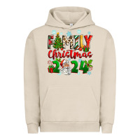 Pigment French Oak family christmas 2024 Urban Hoodie - Zillion Design Studio