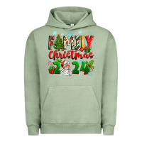 Pigment Oil Green family christmas 2024 Urban Hoodie - Zillion Design Studio