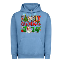 Pigment Pebble Blue family christmas 2024 Urban Hoodie - Zillion Design Studio