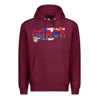 Burgundy coach Premium Hoodie - texasbilliewilder
