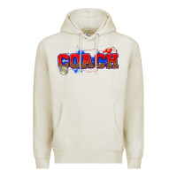 Oatmeal Heather coach Premium Hoodie - texasbilliewilder