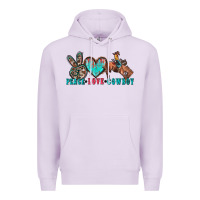 Lilac peace love cowboy Premium Hoodie - Zillion Design Studio
