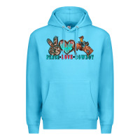 Ocean Blue peace love cowboy Premium Hoodie - Zillion Design Studio
