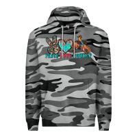 Slate Camo peace love cowboy Premium Hoodie - Zillion Design Studio