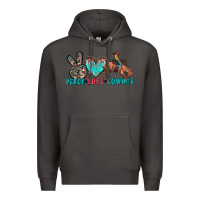 Smoke peace love cowboy Premium Hoodie - Zillion Design Studio