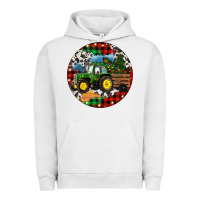 Pigment Lunar Rock Christmas Farm Tractor Urban Hoodie - RanaPortraitStore