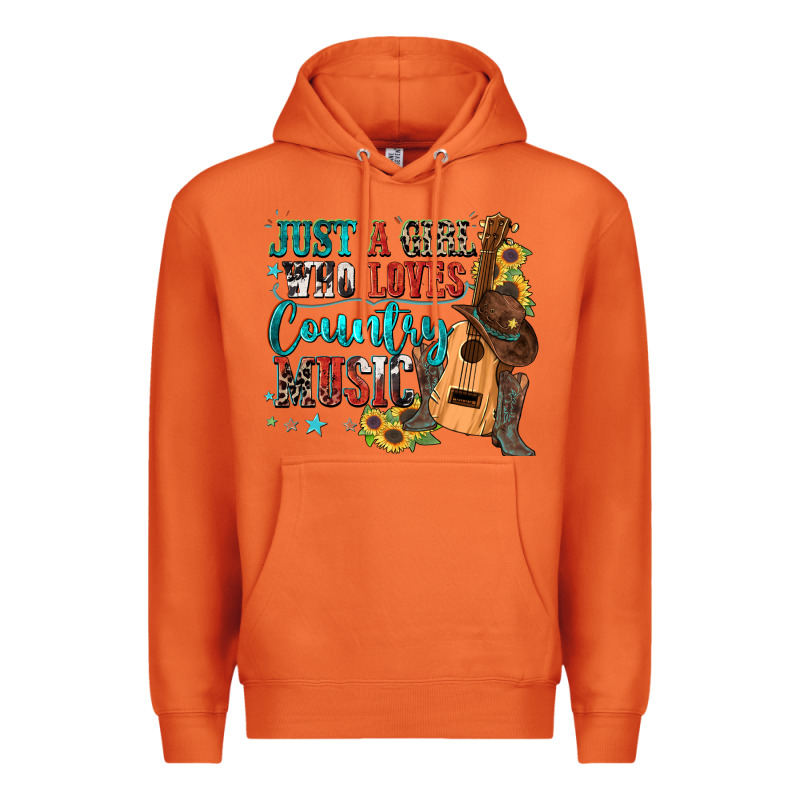 Just A Girl Who Loves Country Music Premium Hoodie by Zillion Design Studio | Teevron