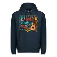 Navy just a girl who loves country music Premium Hoodie - Zillion Design Studio