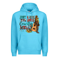 Ocean Blue just a girl who loves country music Premium Hoodie - Zillion Design Studio
