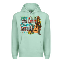 Seafoam just a girl who loves country music Premium Hoodie - Zillion Design Studio
