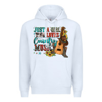 White just a girl who loves country music Premium Hoodie - Zillion Design Studio